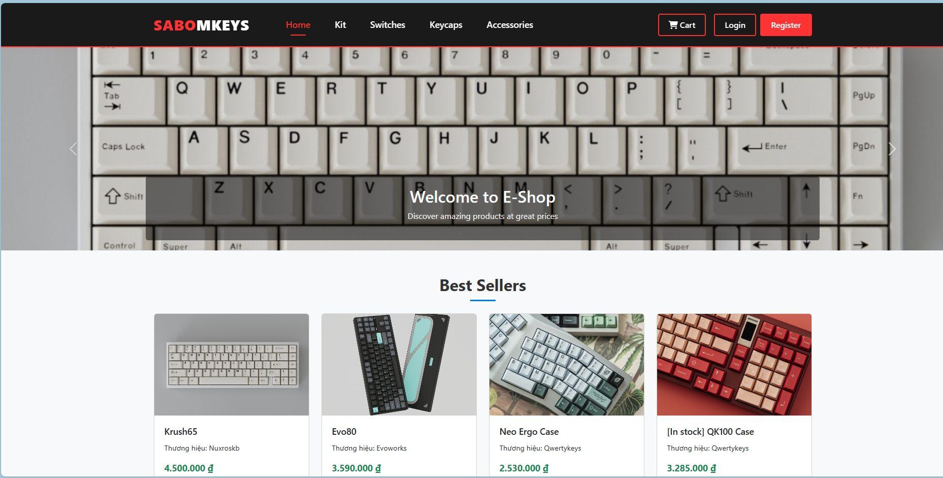 MechkeyShop - Website bán bàn phím